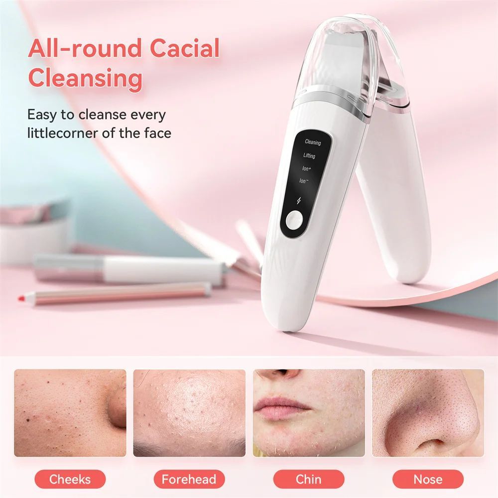 Ultrasonic Facial Skin Scrubber – Your All-in-One Skincare Solution!