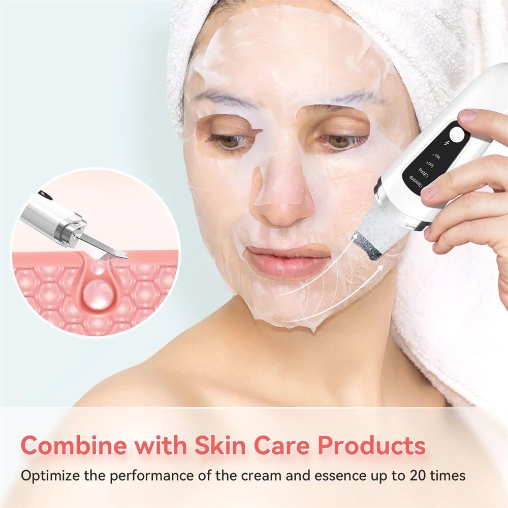 Ultrasonic Facial Skin Scrubber – Your All-in-One Skincare Solution!